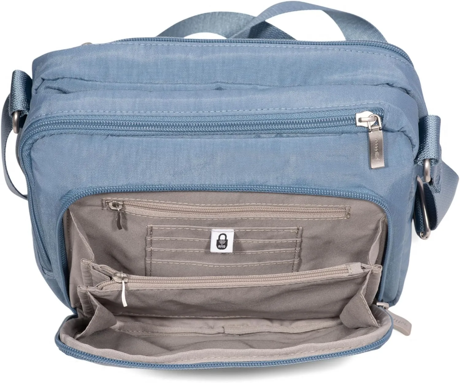 Baggallini Modern Camera 7"x9" Crossbody Bag W/Built-in Wallet, Compartments & RFID Slots