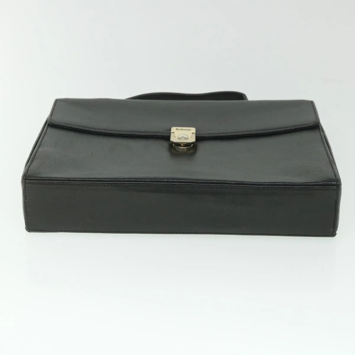 Burberry Black Leather Handbag (Pre-Owned)