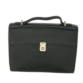 Burberry Black Leather Handbag (Pre-Owned)