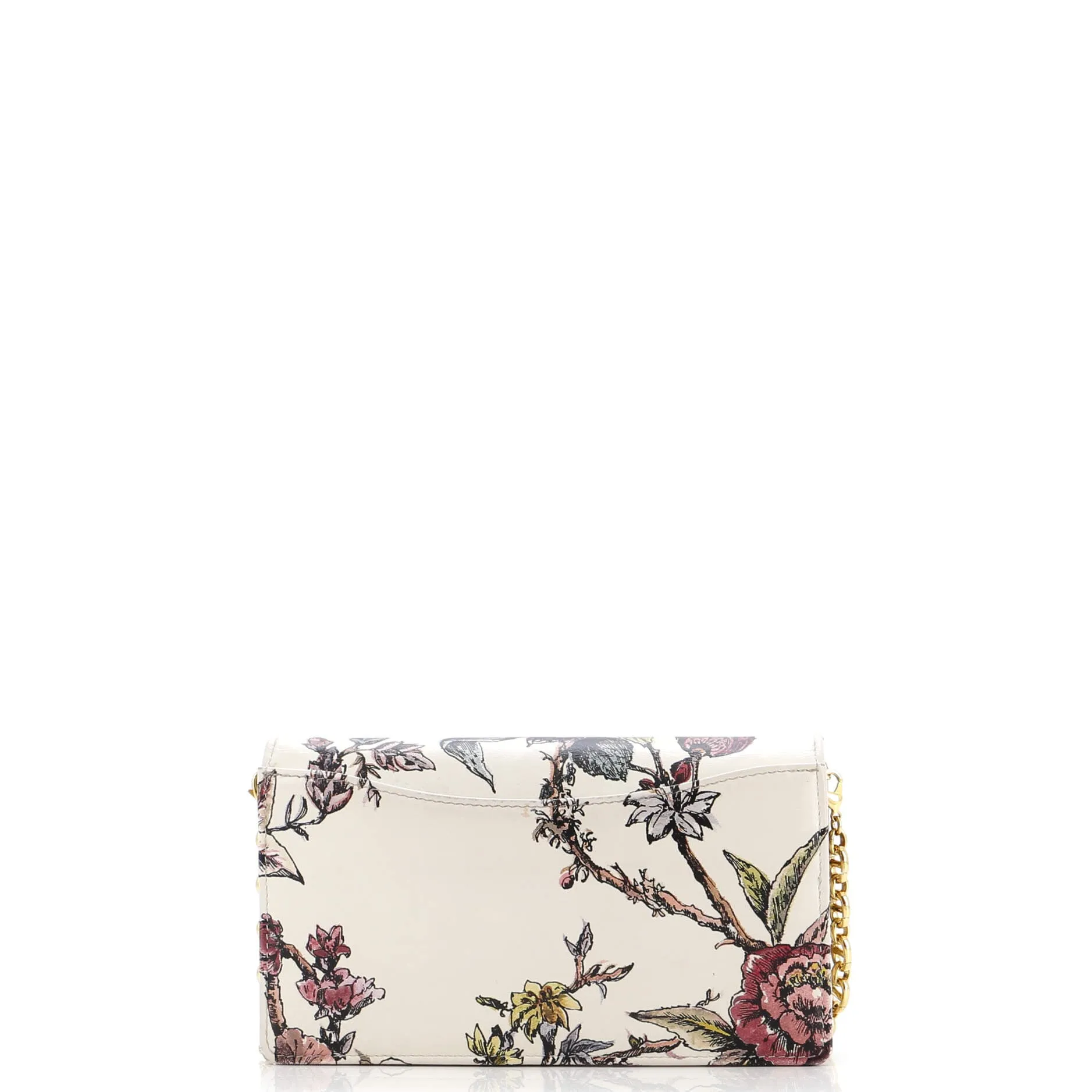 Caro Wallet on Chain Pouch Printed Leather