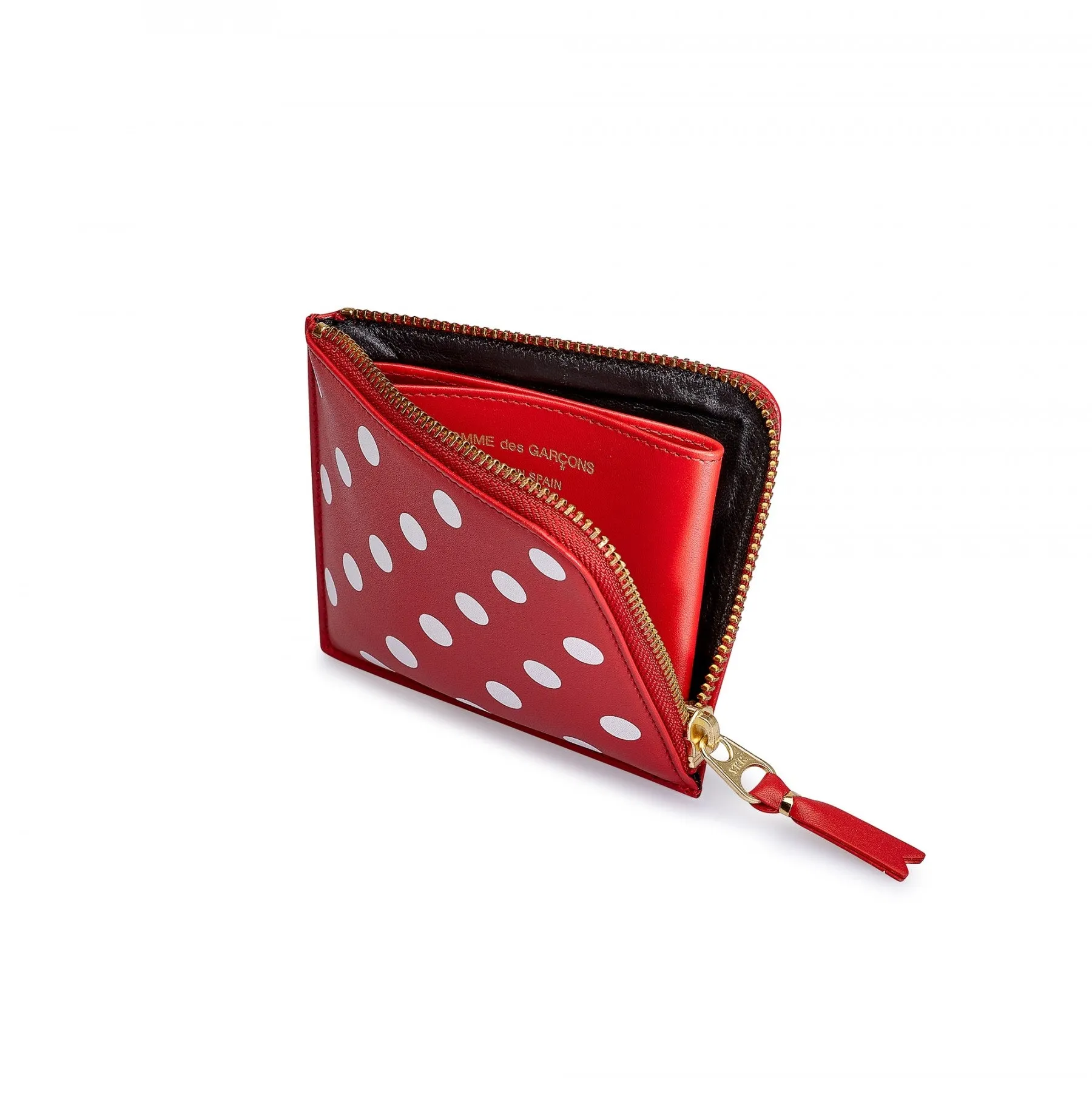 CDG Polka Dots Printed Wallet (Red SA3100PD)