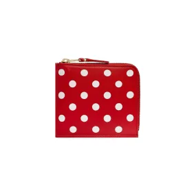 CDG Polka Dots Printed Wallet (Red SA3100PD)