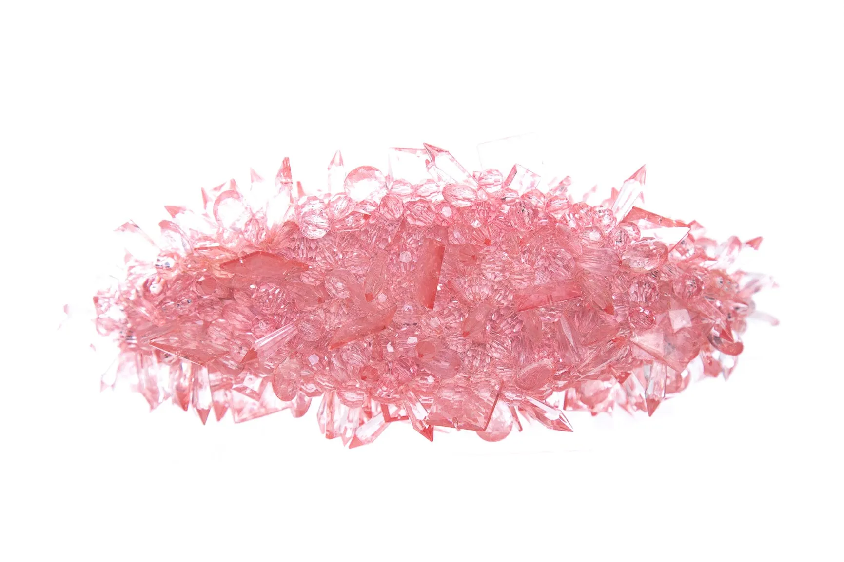 Clio Peppiatt Pink Beaded Crystal Handbag