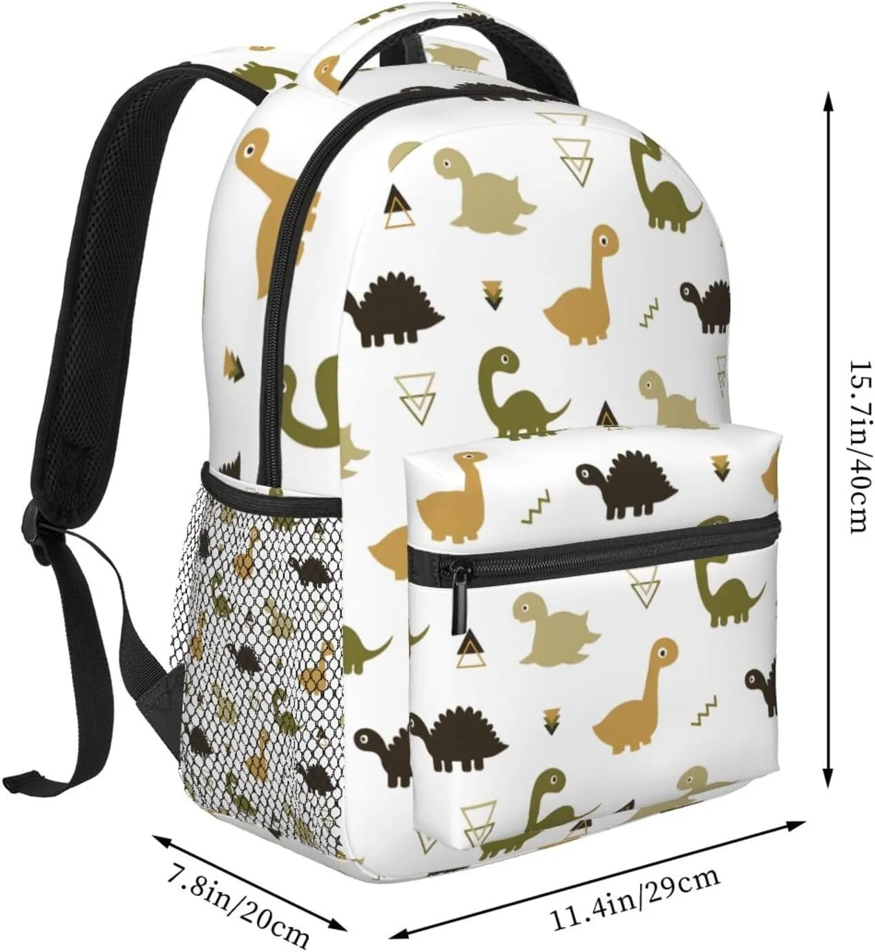 Dinosaur Travel Laptop Backpack for Women Lightweight College Backpack Adjustable Fits 15.6 Inch Laptop Bag Waterproof for Men, Gym, Work