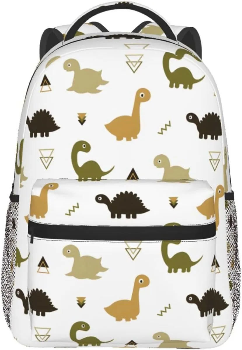 Dinosaur Travel Laptop Backpack for Women Lightweight College Backpack Adjustable Fits 15.6 Inch Laptop Bag Waterproof for Men, Gym, Work