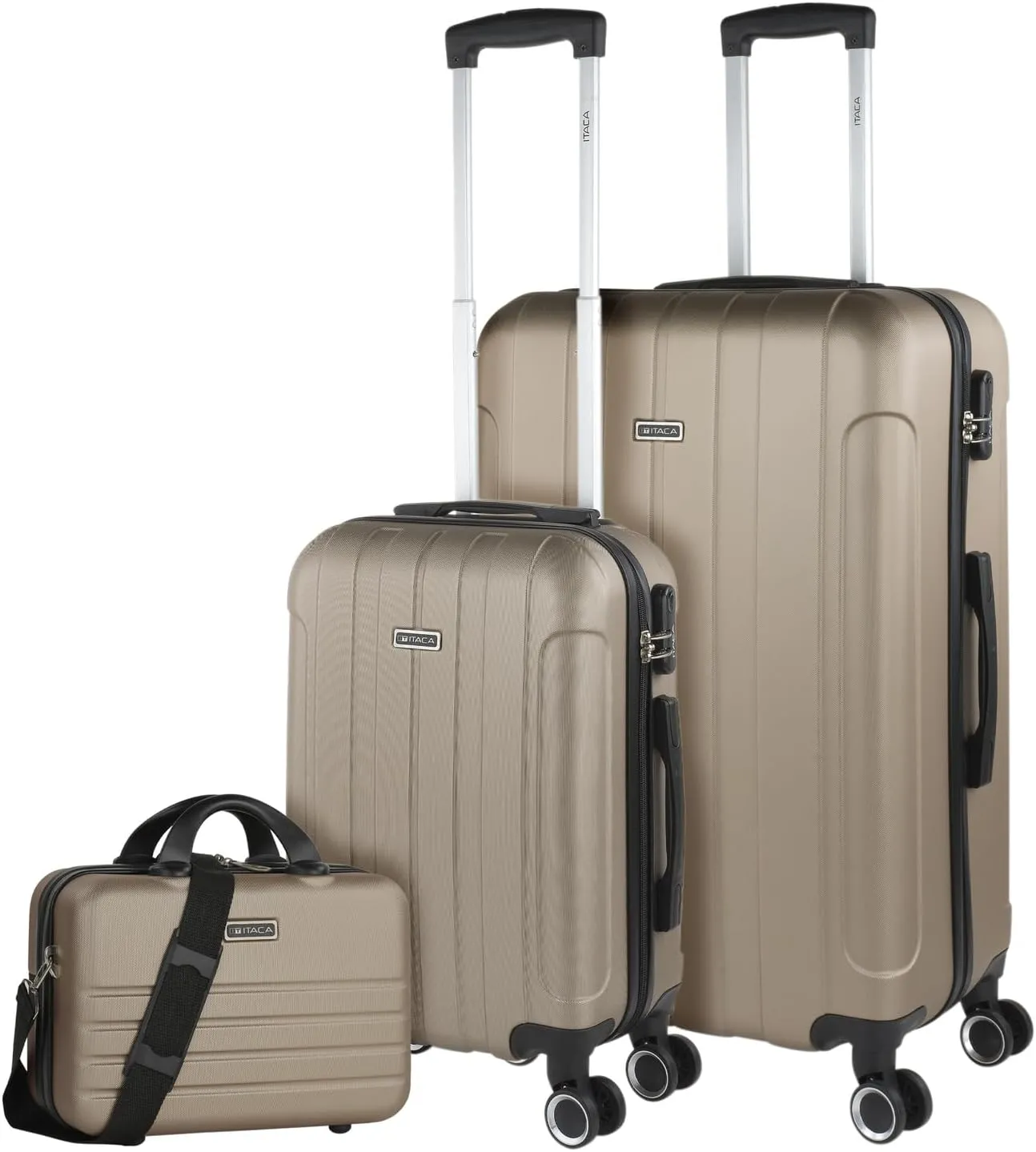 ITACA Travel Suitcase. 4 Wheel Suitcase Set - Travel Suitcase Set - Lightweight Travel Suitcase Set. Combination Lock 771100B