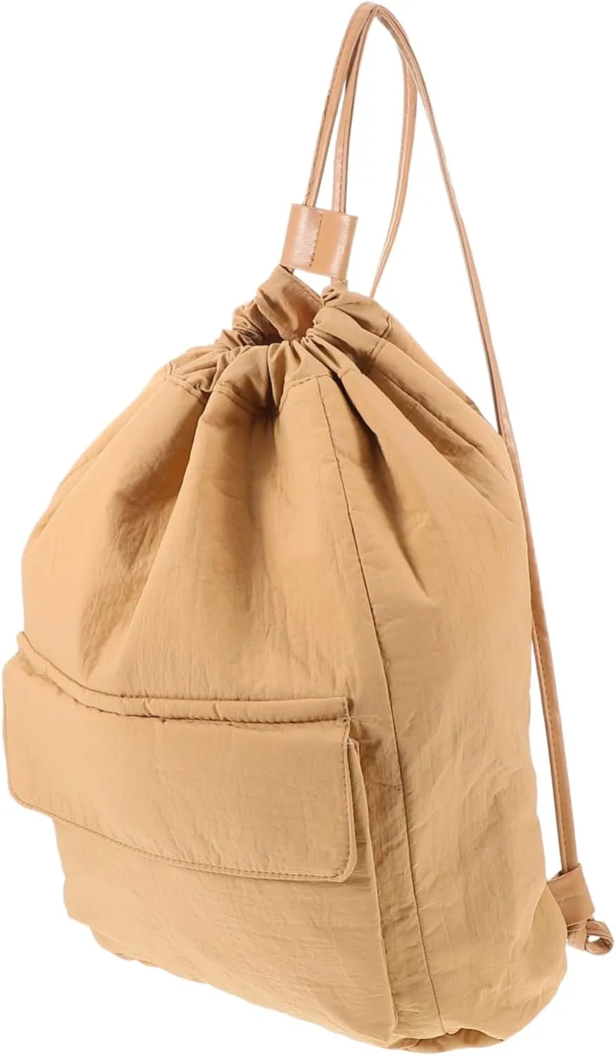 Japanese Lightweight Travel Drawstring Backpack Men's Women's Sport Bag Pockets Waterproof