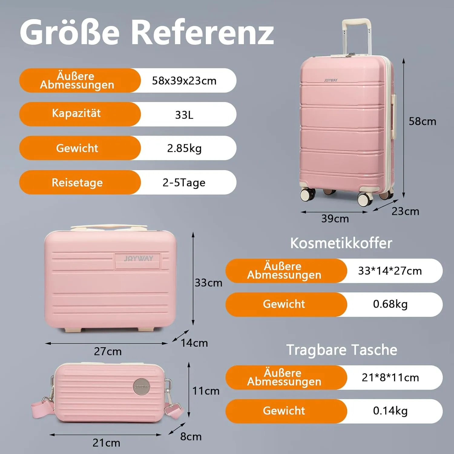 Joyway Suitcase Trolley Suitcase Travel Suitcase