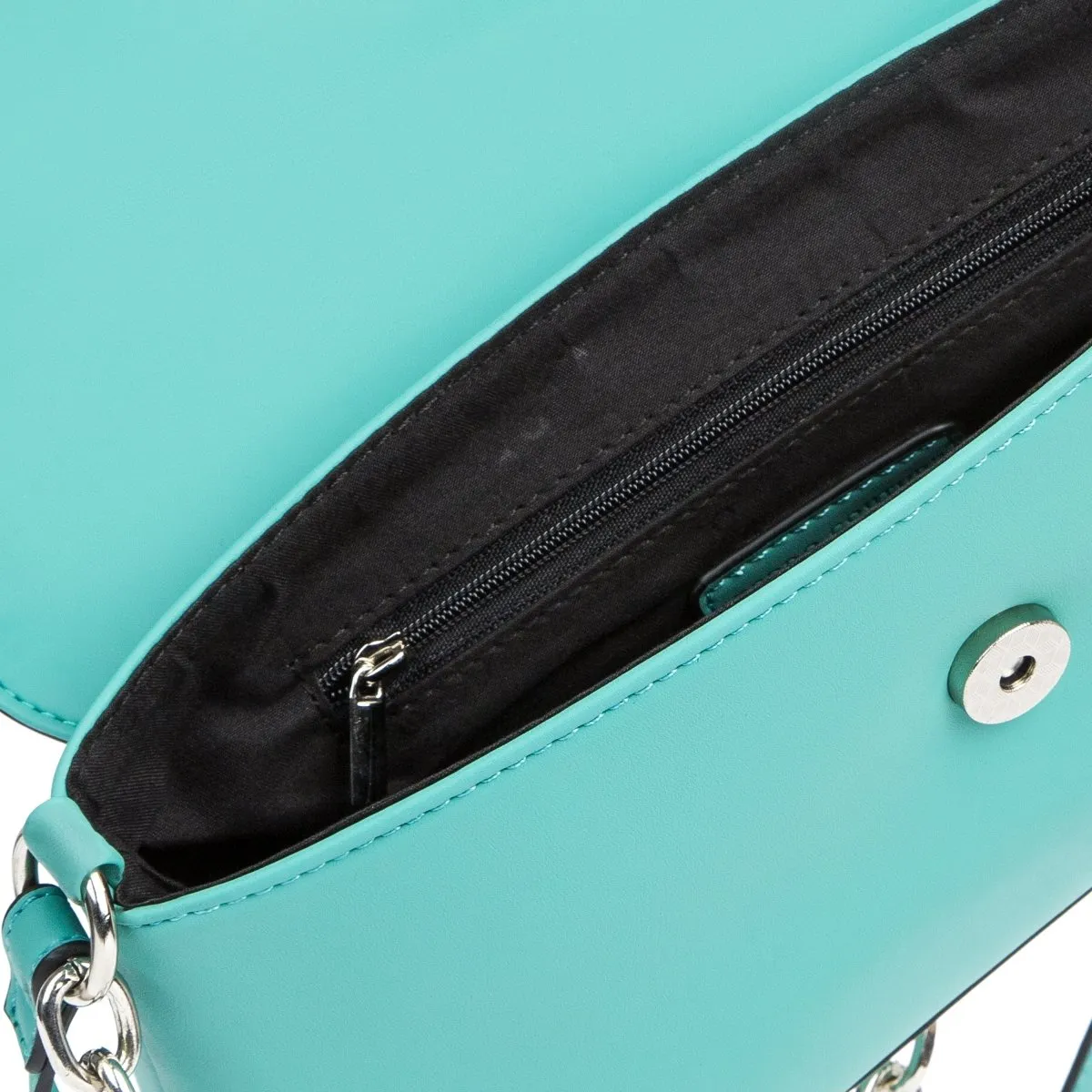 Keddo Turquoise Matte Oblong Handbag