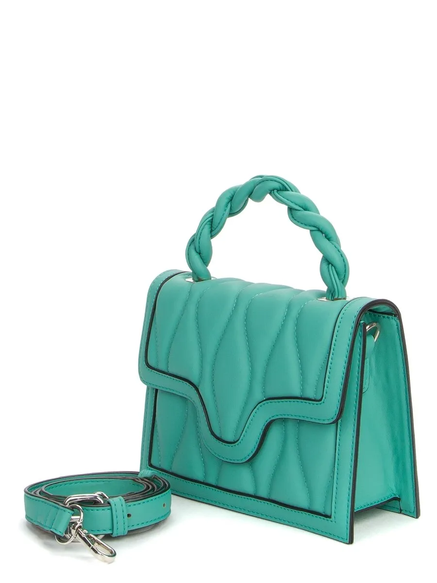 Keddo Turquoise Quilted Handbag