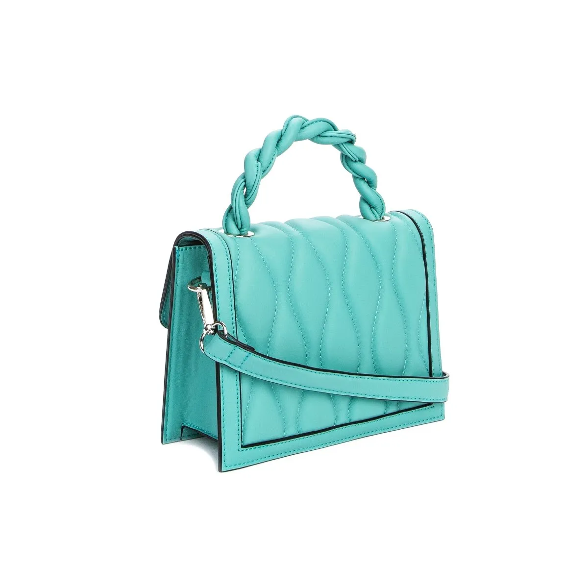 Keddo Turquoise Quilted Handbag
