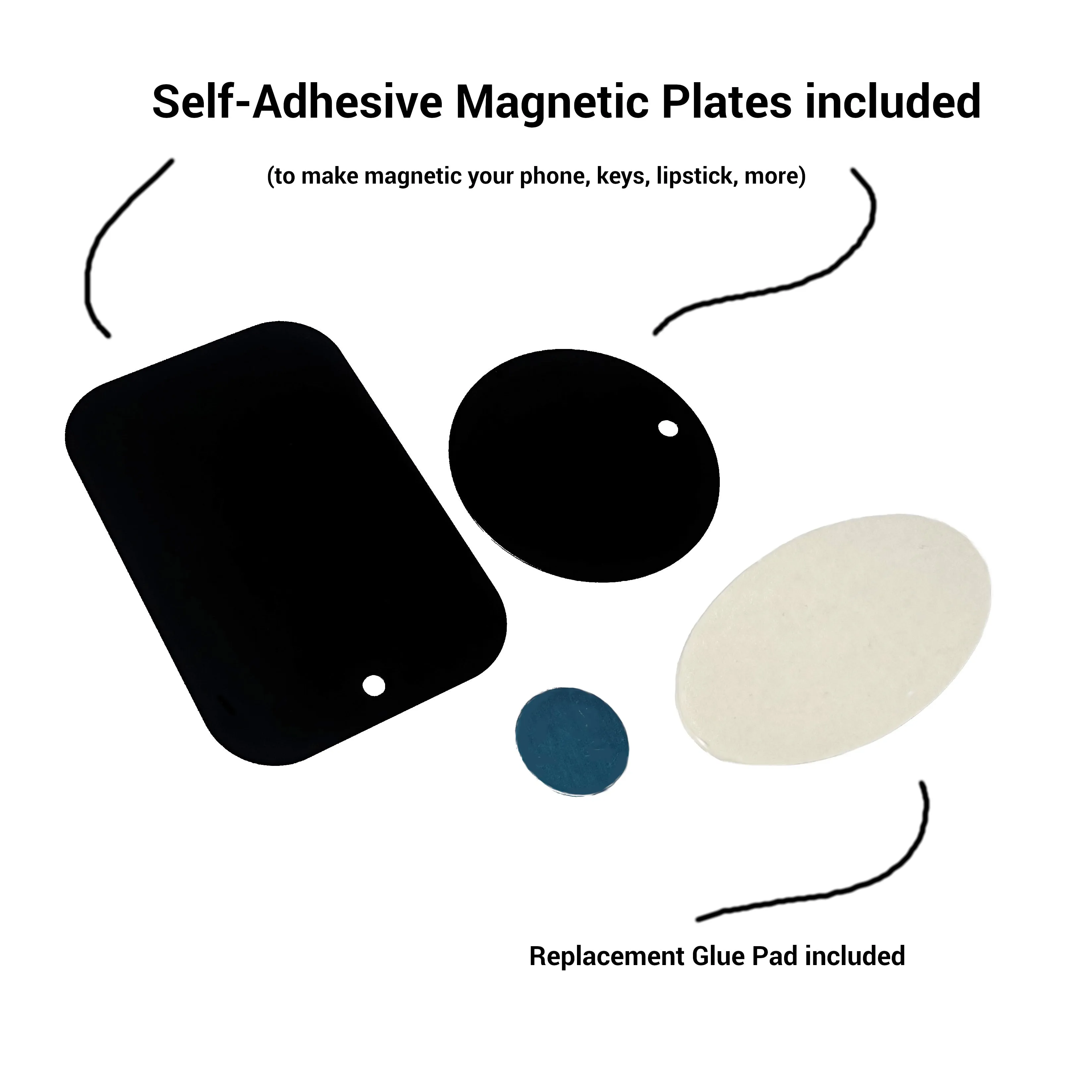 Magnetic Phone Holder | For Handbag, Car, Home, Office | Vintage Vines Design