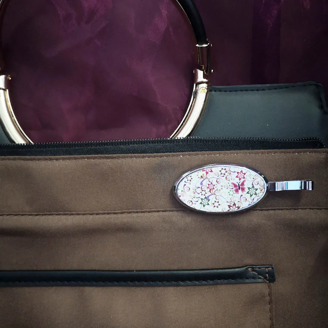 Magnetic Phone Holder | For Handbag, Car, Home, Office | Vintage Vines Design