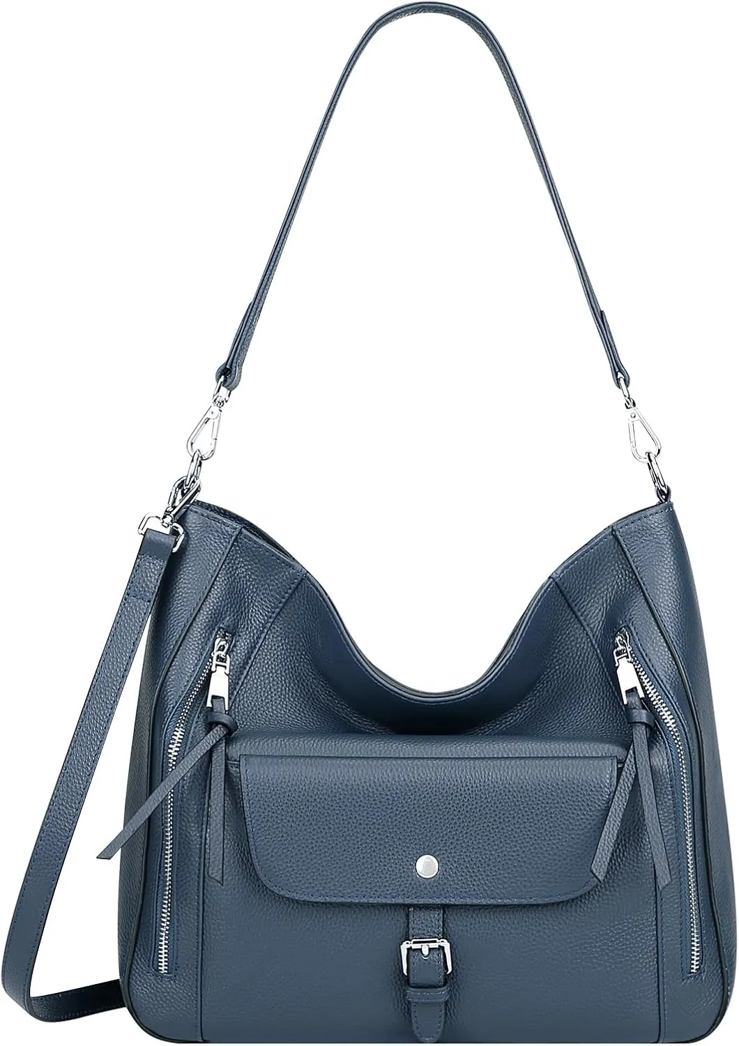 Over Earth Genuine Leather Hobo Bags for Women Soft Large Shoulder Handbags Ladies Classic Work Purses and Handbags