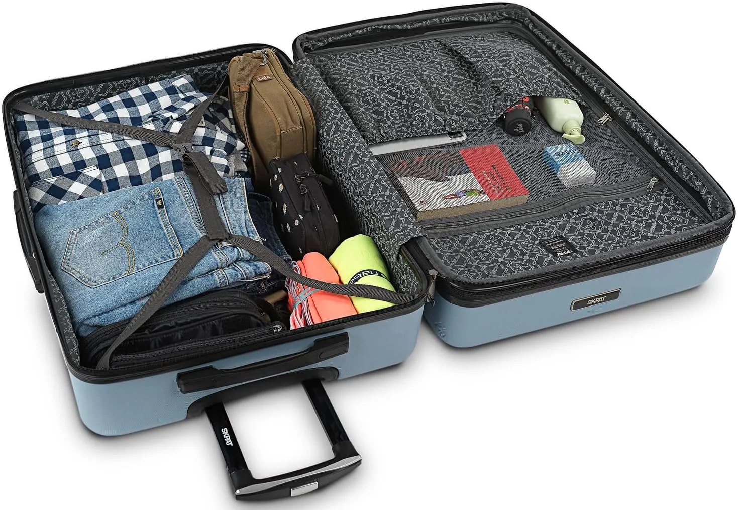 SKPAT - Travel Suitcases Set Suitcases 4 Wheels - Travel Luggage Set - Lightweight Travel Suitcases Set Combination Lock