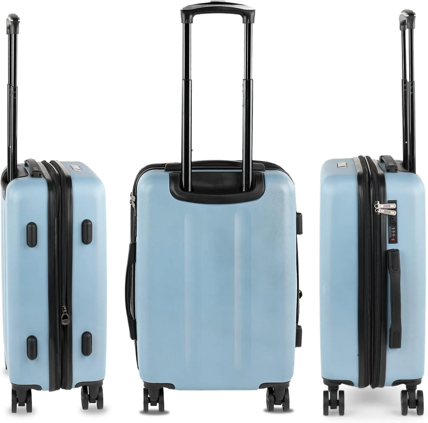 SKPAT - Travel Suitcases Set Suitcases 4 Wheels - Travel Luggage Set - Lightweight Travel Suitcases Set Combination Lock
