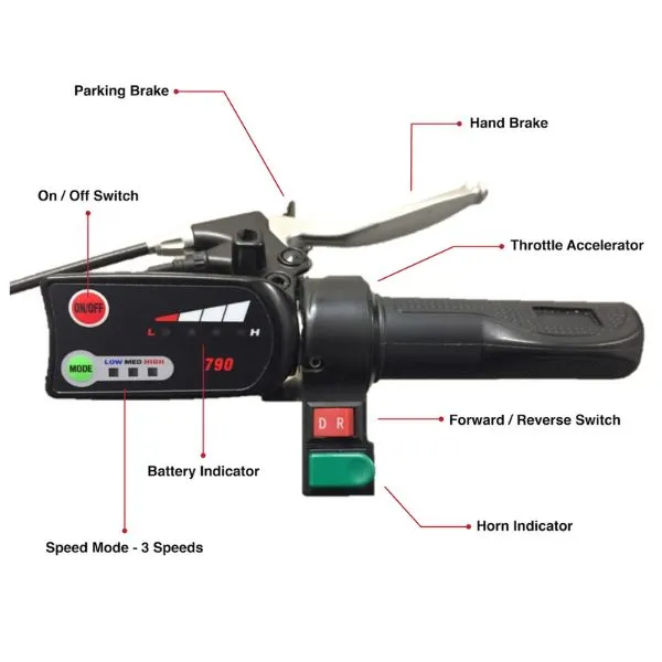 SmartScoot Portable Travel 3-Wheel Mobility Scooter