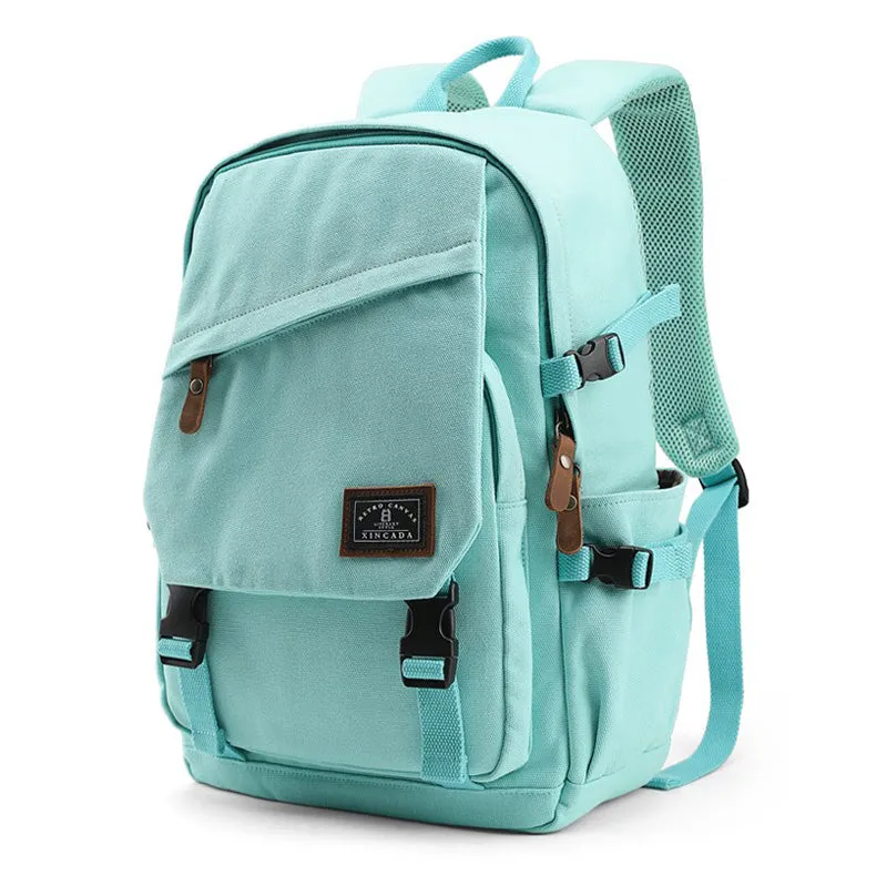 Stylish Canvas Laptop Backpack Ladies Rucksack For Women