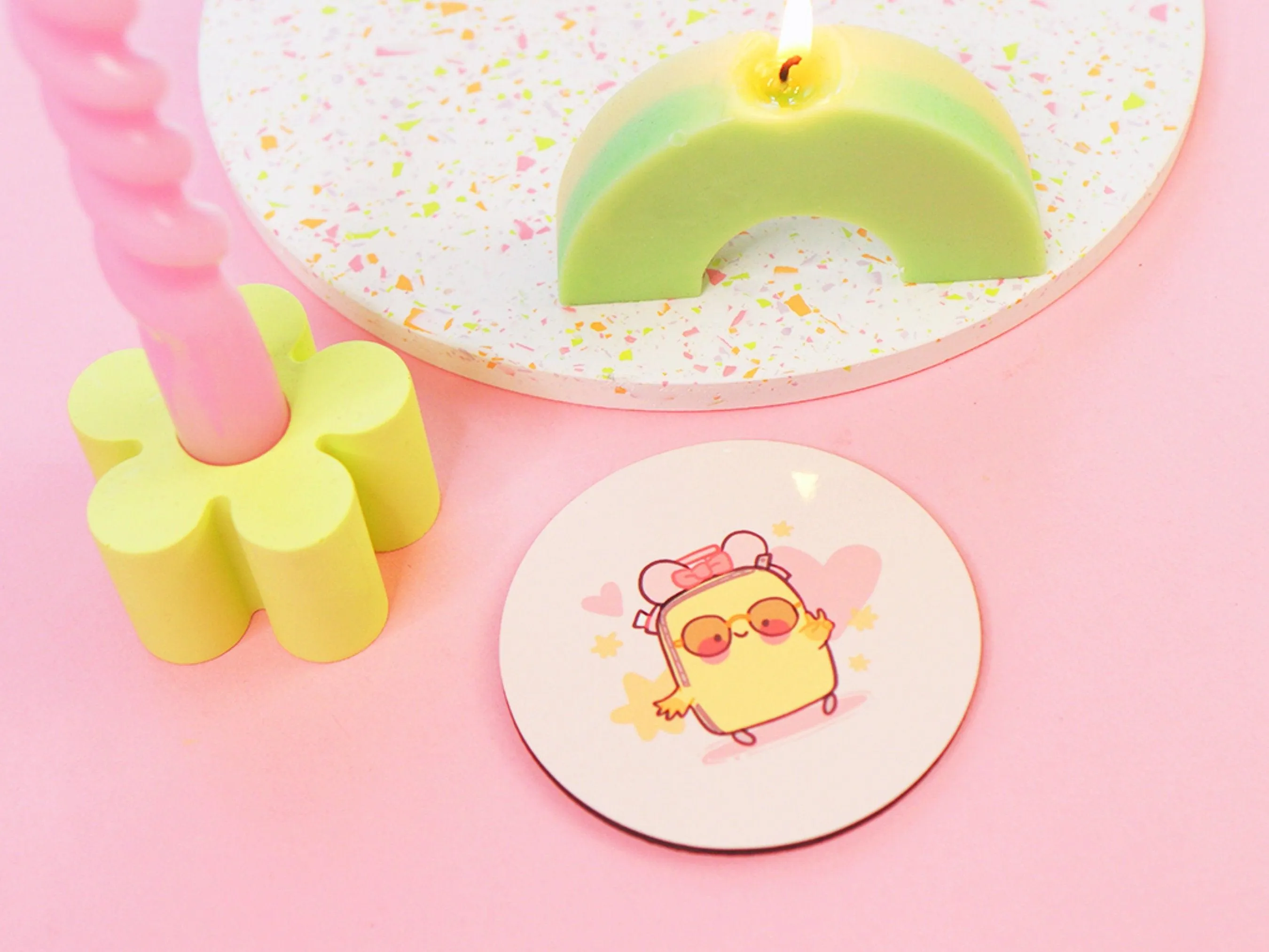 Take Me Somewhere Magical Coaster | Kawaii Travel & Theme Park Decor