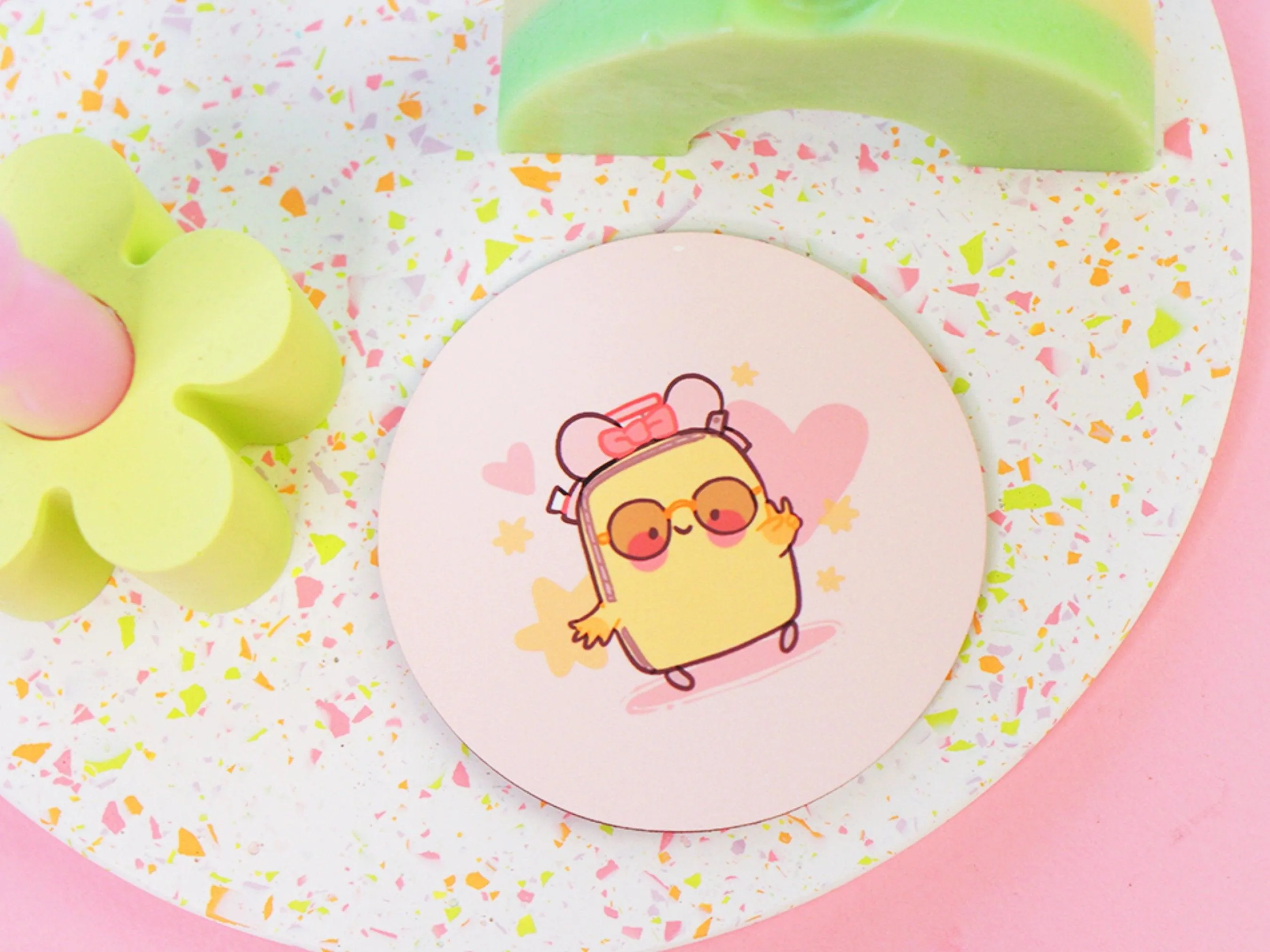 Take Me Somewhere Magical Coaster | Kawaii Travel & Theme Park Decor