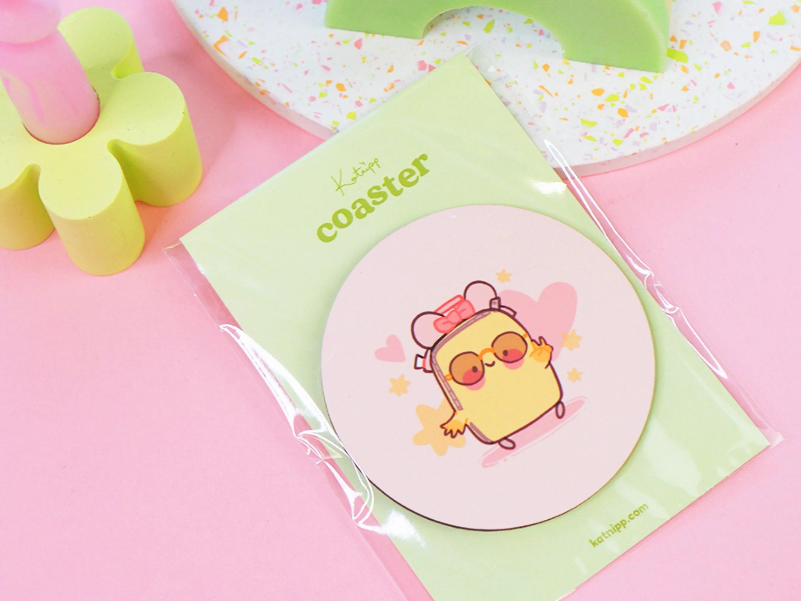 Take Me Somewhere Magical Coaster | Kawaii Travel & Theme Park Decor