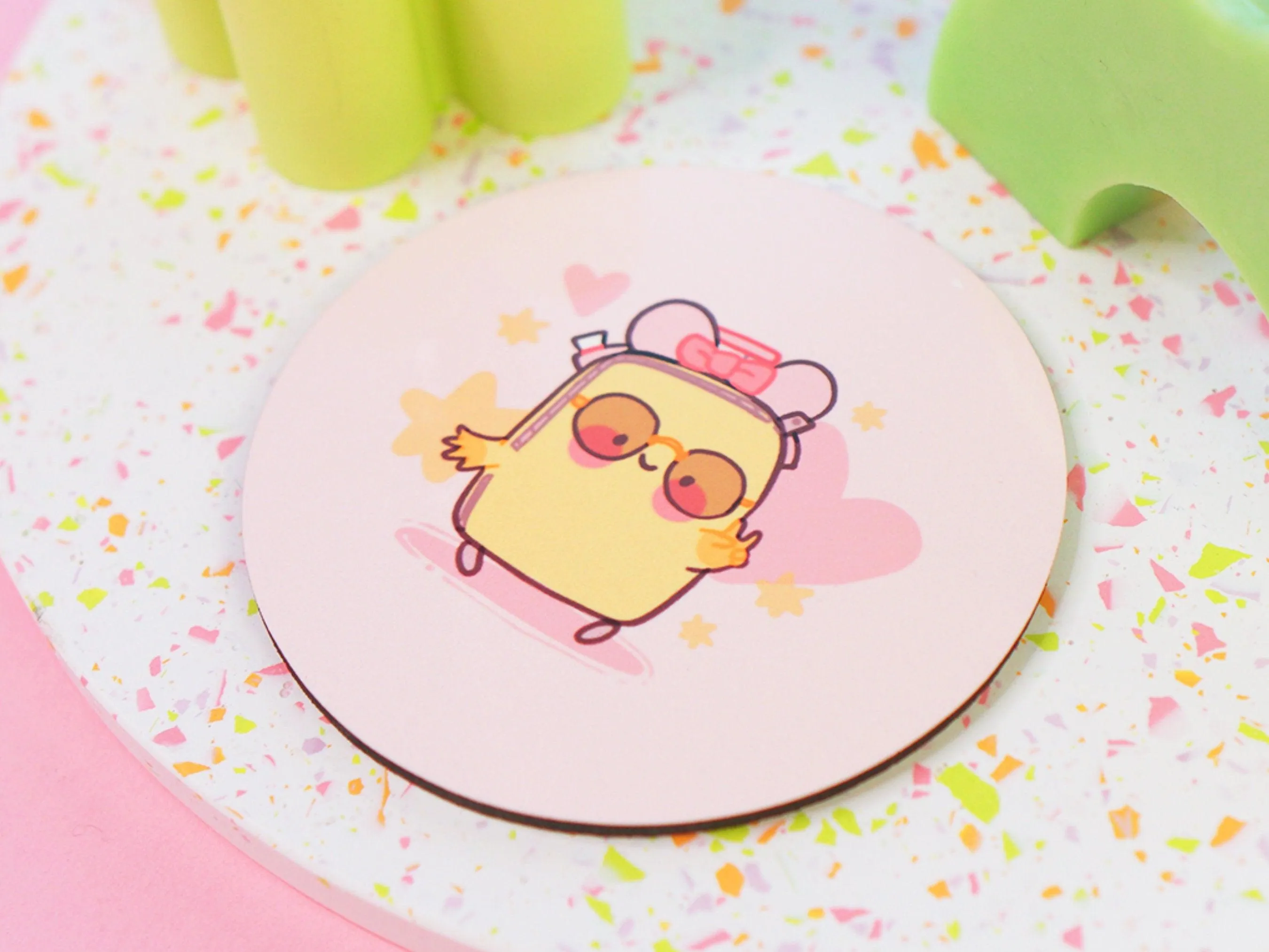 Take Me Somewhere Magical Coaster | Kawaii Travel & Theme Park Decor