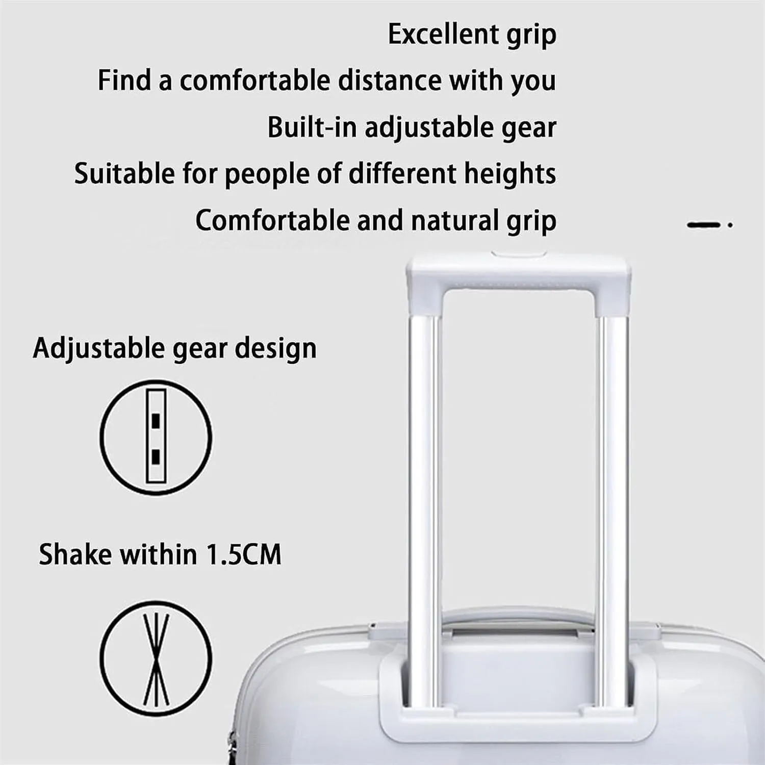 Travel Suitcase Luggage Sets 3 Piece Suitcases With Wheels, Expandable And Travel Lightweight Carry-on Luggage(A)