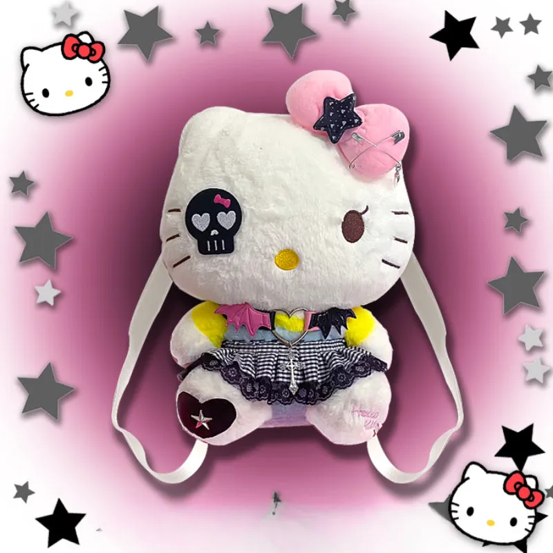 Y2K Kitty Bow Star Backpack KI509